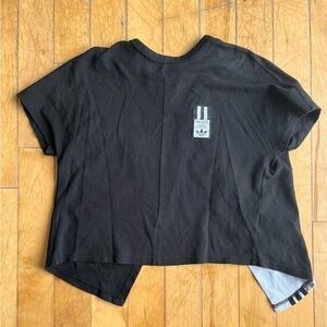 Adidas ADIBREAK Reconstruction Asymmetric Open Back T-Shirt Size Small